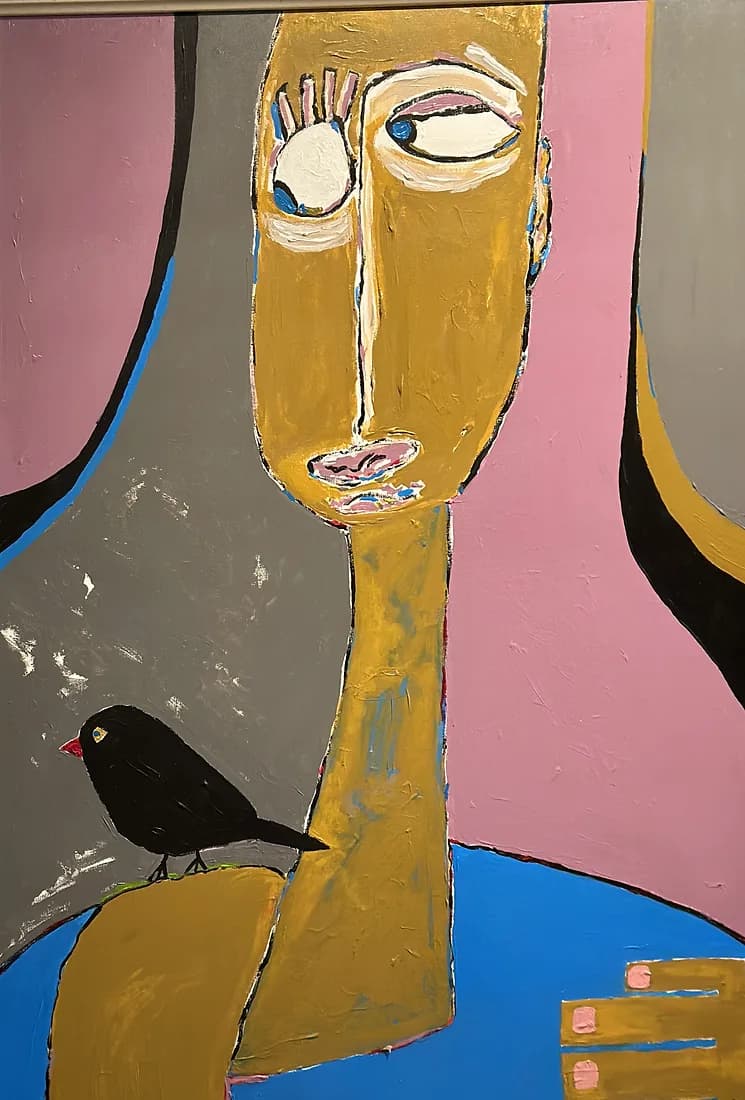 Conversation with a Blackbird, artwork by Hugh McConville