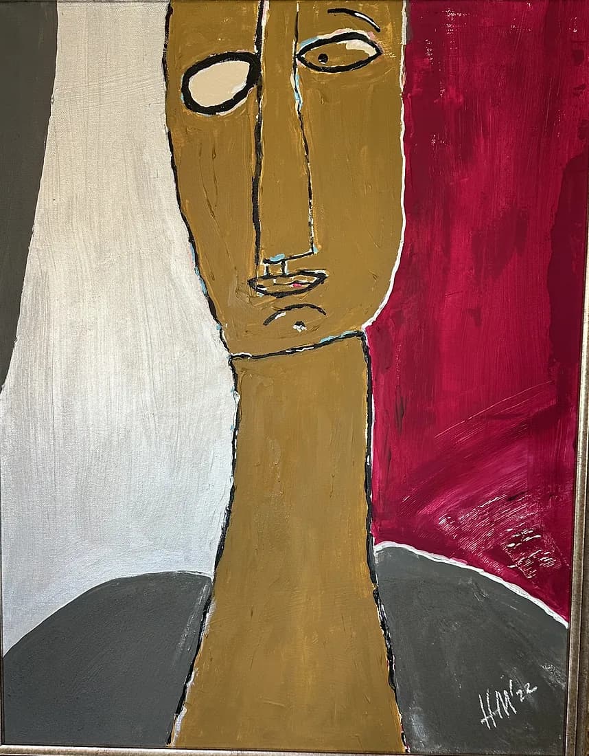 Between White and Crimson, artwork by Hugh McConville