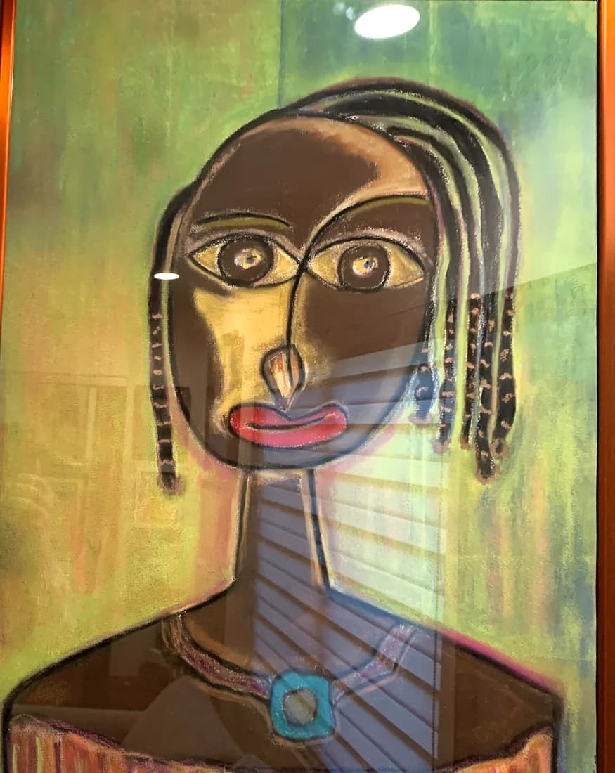 Woman in the Green Weather, artwork by Hugh McConville