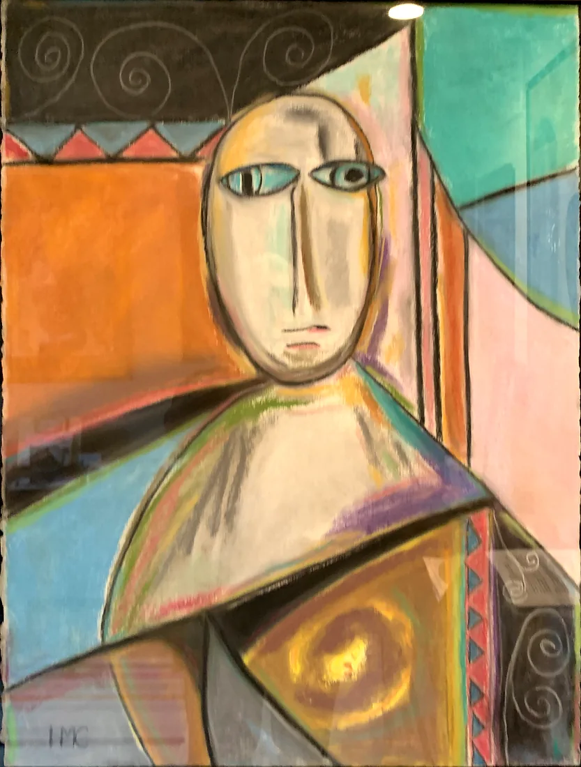 Sentinel with Spirals, artwork by Hugh McConville
