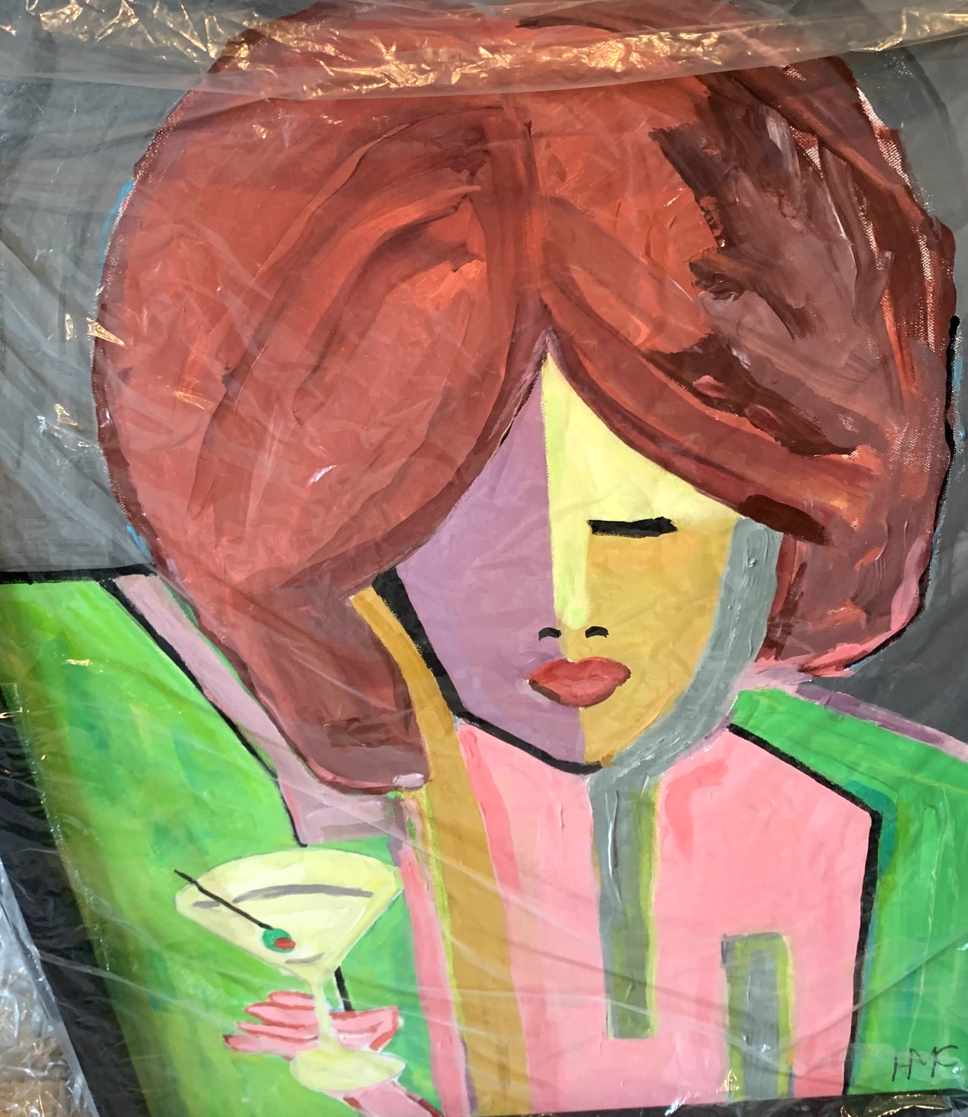 Cocktail Hour, Interrupted, artwork by Hugh McConville
